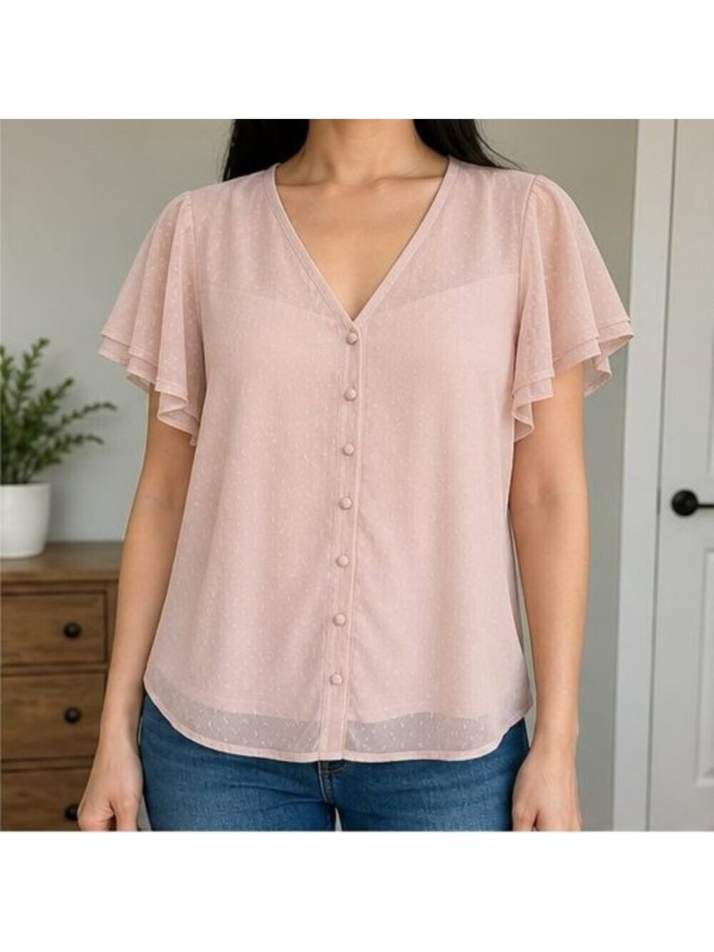 Blush Puff Sleeve Top